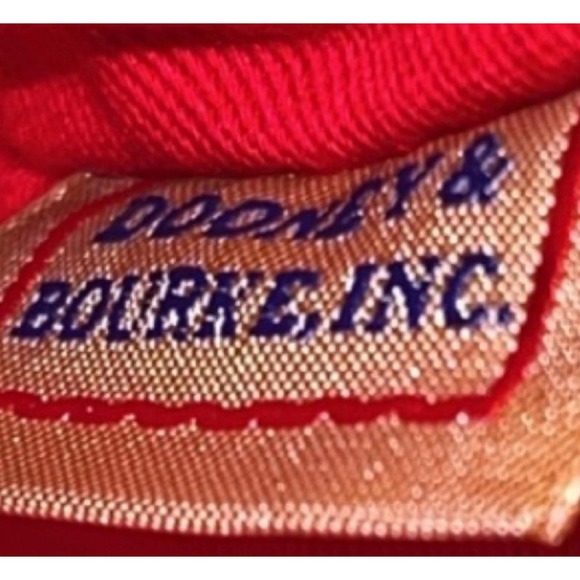 Dooney & Bourke Large Zip Denim Tartan Striped Wristlet - Picture 8 of 9